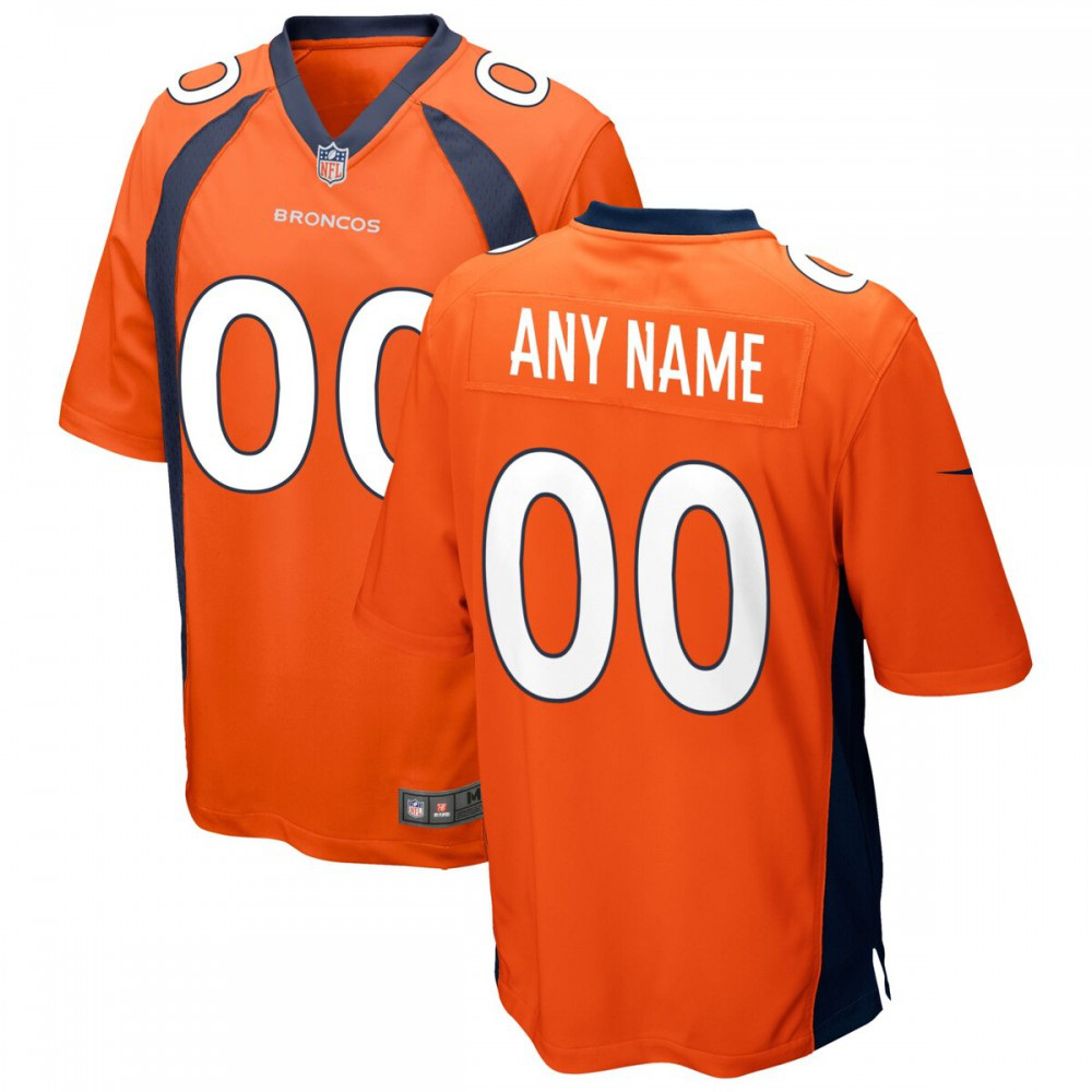 Denver Broncos Nike Custom Game Jersey - Orange-Profan Arena